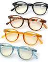 Anti Blue Light Blocking Reading Glasses Women Men Round Vintage Computer Readers Presbyopia Glasses Magnification +1.0 to +4.0