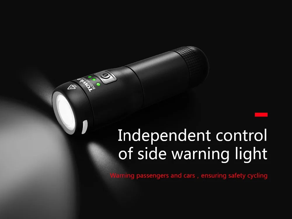 Rechargeable Bike Front Handlebar Cycling Led Light Replaceable Battery Flashlight Torch Headlight Bicycle Accessories