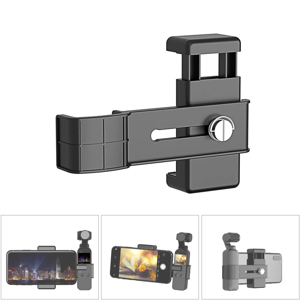 Smartphone Fixing Clamp 1/4 inch Holder Mount Bracket for DJI OSMO Pocket / Pocket 2 Sport Camera Accessories