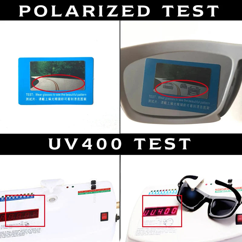 Polarized Steampunk Tactical Sunglasses UV400 Anti-Glare Driving Fishing Sports Glasses for Men Women