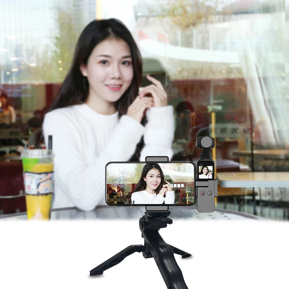 Smartphone Fixing Clamp 1/4 inch Holder Mount Bracket for DJI OSMO Pocket / Pocket 2 Sport Camera Accessories