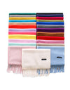 solid color soft scarf cashmere lady shawl wrap Autumn winter pashmina hijab headband