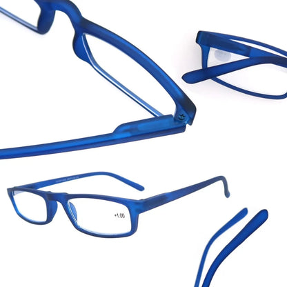 Reading Glasses Rectangular Ultralight Frame Small Readers Eyeglasses High Quality Spring Hinge with Diopter +1.0~+4.0