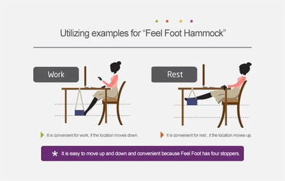 Foot Hammock Stands Adjustable Desk Feet Hammock under the desk