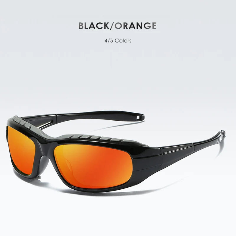 Windproof Polarized Sports Sunglasses UV400 Anti-Glare Outdoor Driving Glasses for Men