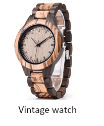 Vintage Green Dial Wood Watches Environmental Watch Wooden Watch Custom Logo