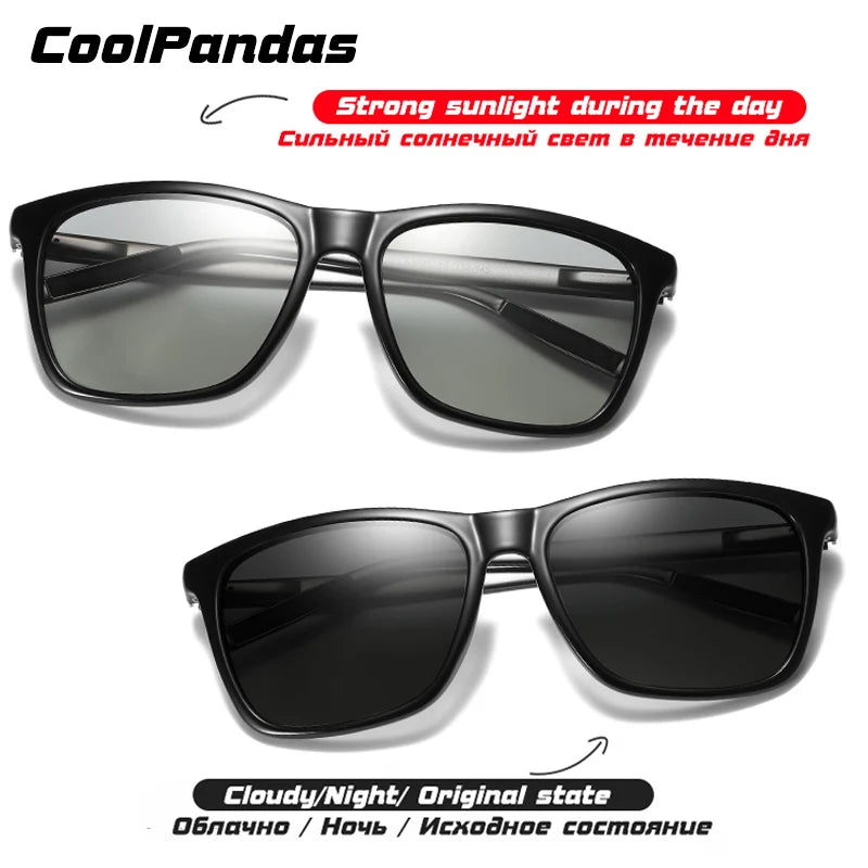 Photochromic Chameleon Sunglasses Women Day and Night Driving Vision