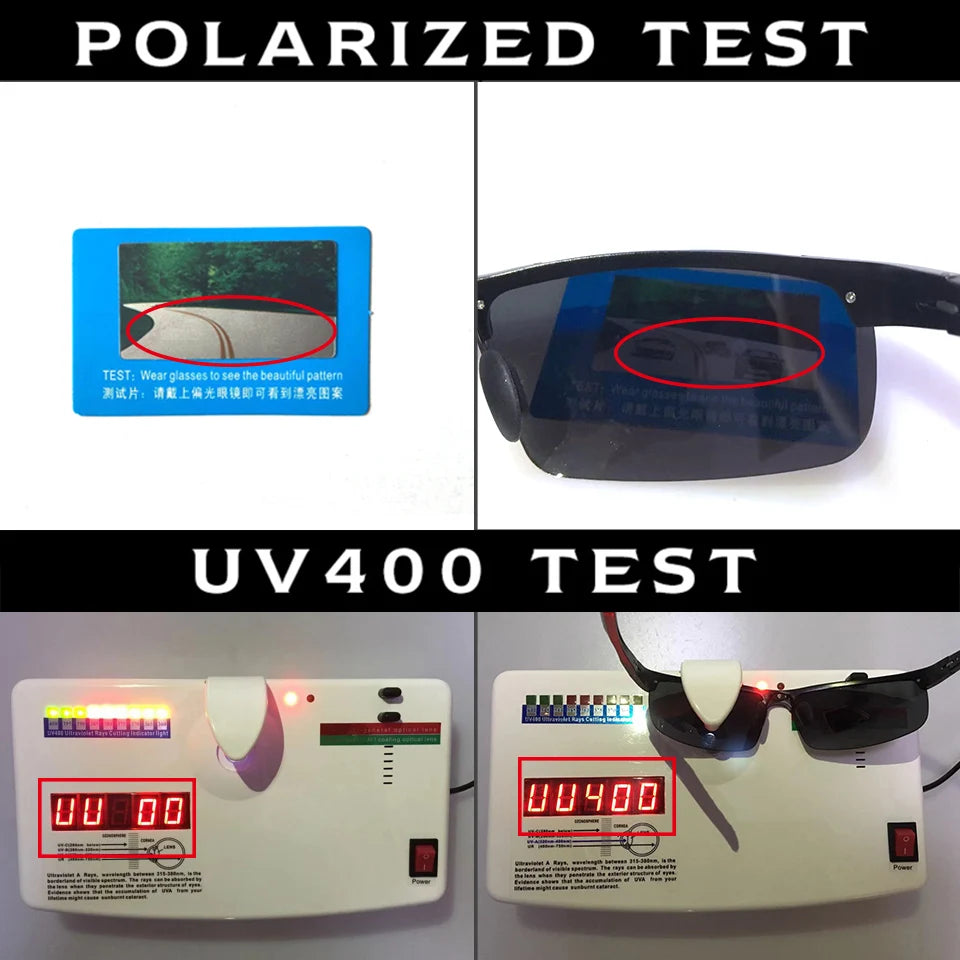 Aluminum Magnesium Polarized Aviation UV400 Driving Sunglasses for Men Outdoor Sport Glasses