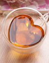 Heart Love Shaped Double Wall Glass Mug Resistant Kungfu Tea Mug Milk Lemon Juice Cup Drinkware Lover Coffee Cups Mug Gift