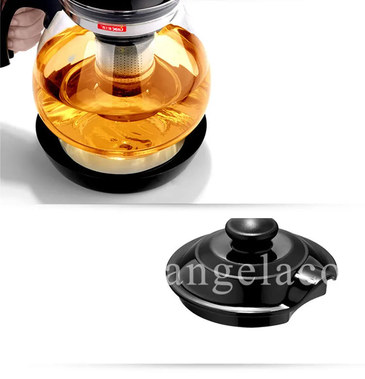 Large Capacity Clear Borosilica Glass Teapot With Stainless Steel Infuser Puer Kettle Heated Container Coffee Tea Pot Maker