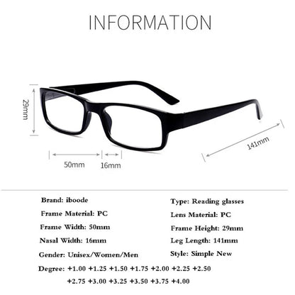 Ultra-light Reading Glasses Presbyopic Glasses gafas de lectura oculos Full Frame +1.0 +1.25 +1.5 +1.75 +2.0 4.0 Portable