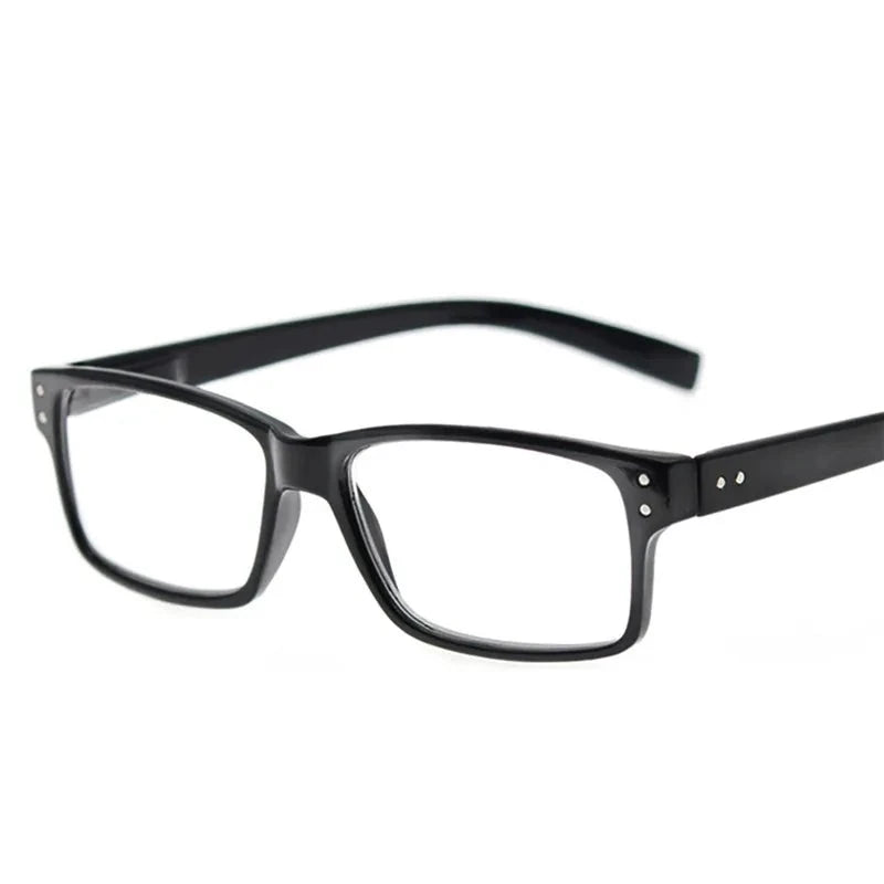 Reading Glasses Rectangle Frame Clear Lens Black Eyeglasses Presbyopia Ultralight Diopter Male Sight 1.0 1.25 1.75 2.0