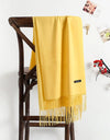 solid color soft scarf cashmere lady shawl wrap Autumn winter pashmina hijab headband