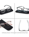 Reading Glasses Oval Frame Metal Rivet Men Readers Magnifying Eyeglasses with Black Diopter +0.5+0.75+2.25+2.75+5.