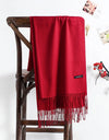 solid color soft scarf cashmere lady shawl wrap Autumn winter pashmina hijab headband