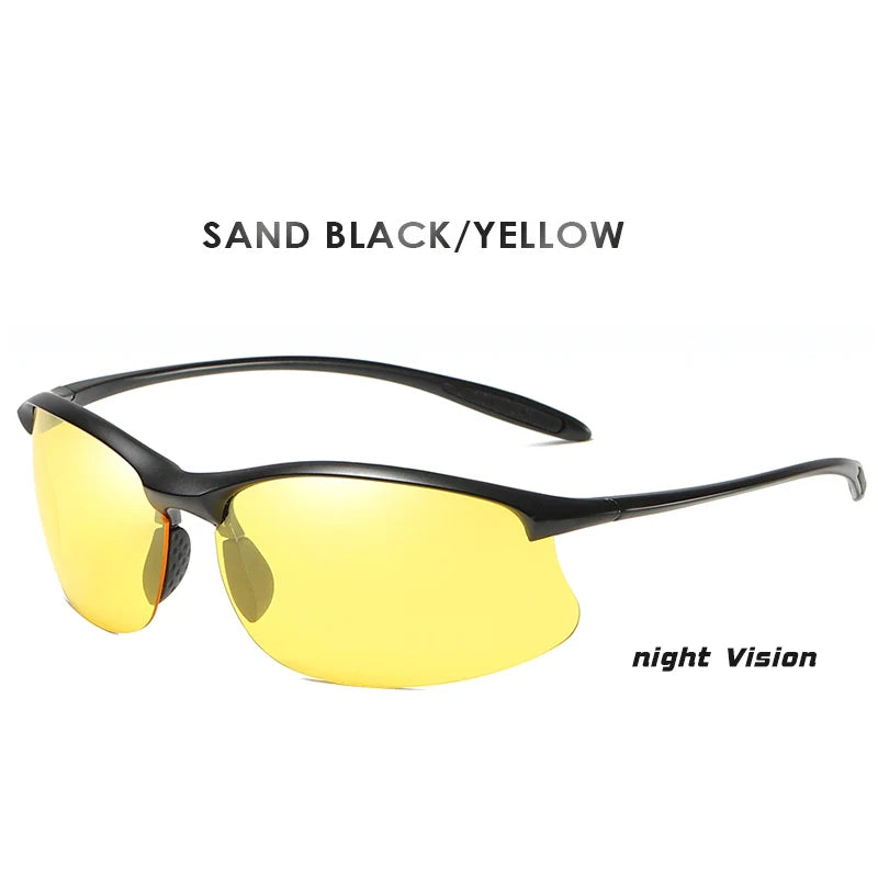 Ultra Light TR90 Polarized Military Style UV400 Driving Sunglasses for Men Women