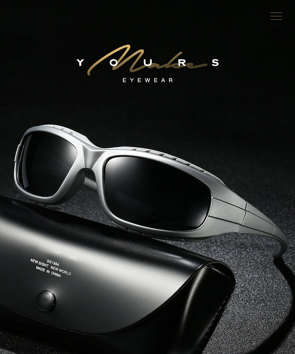 Windproof Polarized Sports Sunglasses UV400 Anti-Glare Outdoor Driving Glasses for Men