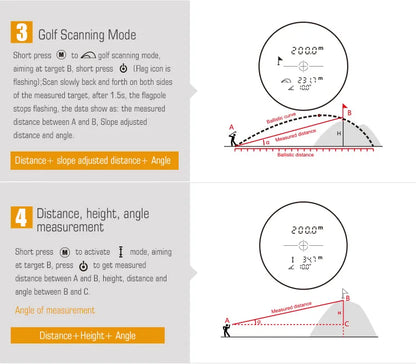 600M Golf Laser Rangefinder Golf Telescope Laser Distance Meter Monocular Golf hunting laser laser Range Finder