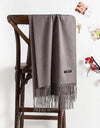 solid color soft scarf cashmere lady shawl wrap Autumn winter pashmina hijab headband