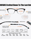 Reading Glasses Classic Round Stylish Frame Readers Eyeglasses Spring Hinge Presbyopia Glasses