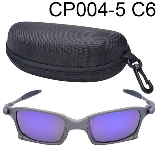 Polarized UV400 Cycling Sunglasses – Gray Metal Frame Fishing Riding Bicycle Eyewear
