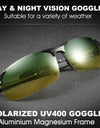 Polarized Driving Sunglasses for Men Day and Night Vision Anti Glare UV400