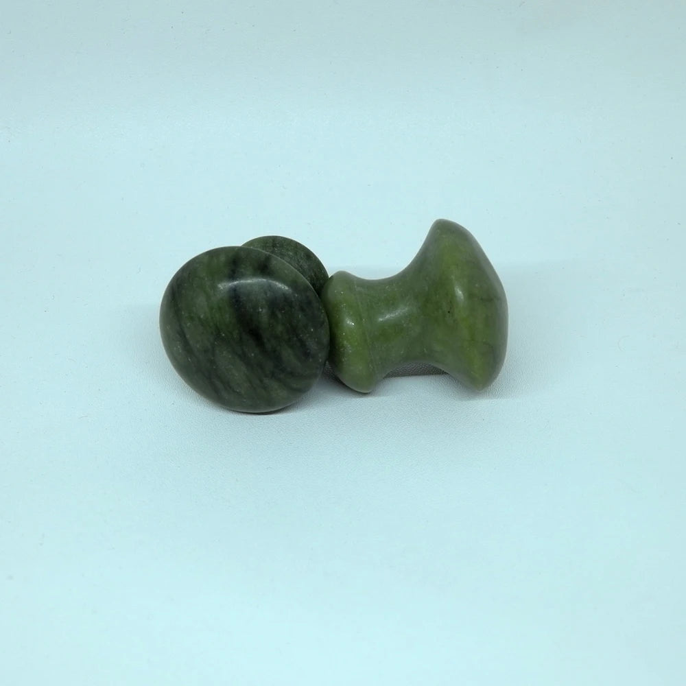 Rose Quartz Mushroom Foot Massage Stone Crystal Jade Facial Body Thin Anti-wrinkle Relaxation Beauty Health Care Tool