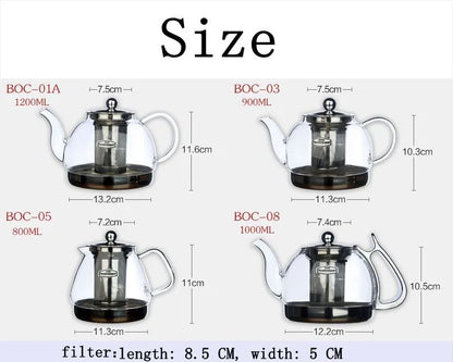 heat resistant glass teapot electromagnetic furnace multifunctional teapots Induction cooker kettle