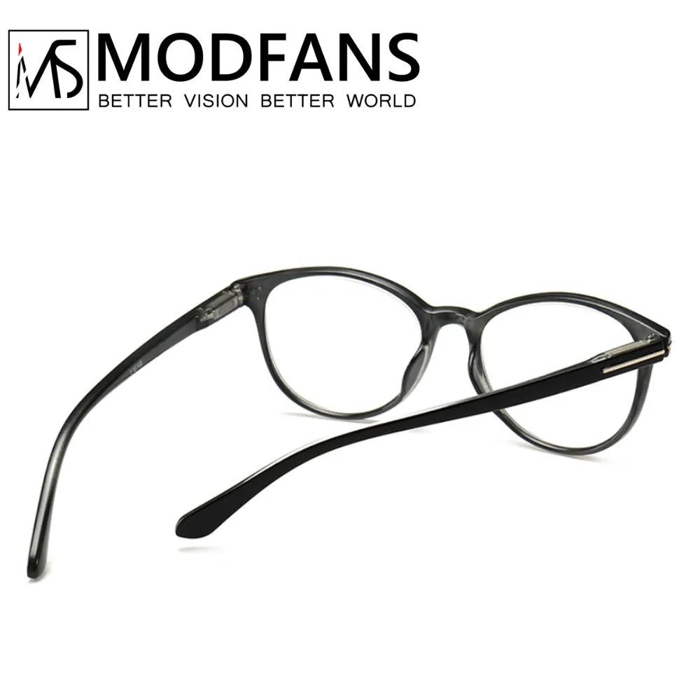 Reading Glasses Round Frame Readers Silver Metal Decoration Presbyopia Glasses Magnification Strength1.5 2.5 3 3.5 4