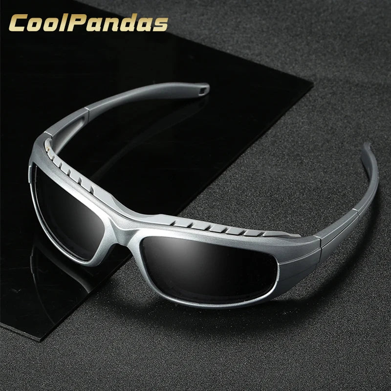 Windproof Polarized Sports Sunglasses UV400 Anti-Glare Outdoor Driving Glasses for Men