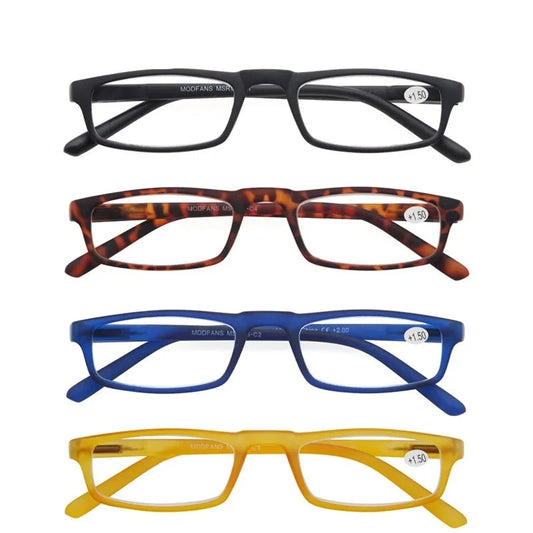 Reading Glasses Rectangular Ultralight Frame Small Readers Eyeglasses High Quality Spring Hinge with Diopter +1.0~+4.0