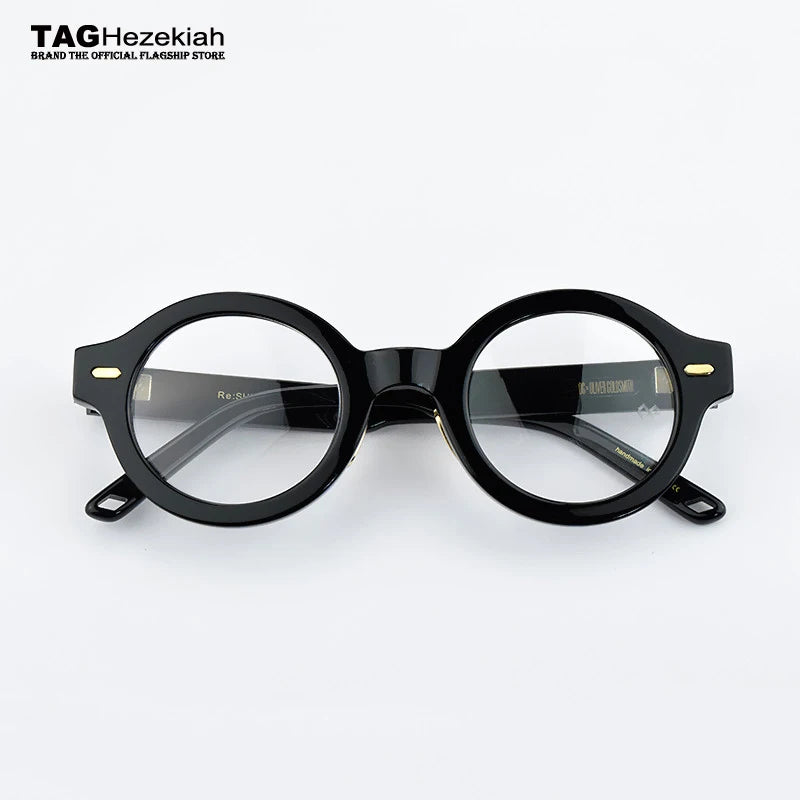 Round Glasses Frame Retro Spectacles Acetate Eye Glasses Fashion Classic Myopia computer eyeglasses