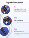 2 RCA to 2 RCA Cable Male to Male Audio Cable for Home Theater DVD Amplifier TV 1m 2m 3m 5m Cable RCA Gold-Plated Cabo
