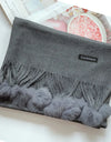 Autumn Winter Warm Cashmere Scarf Dot Pattern Long Tassels Women Thicken Wrap Shawl Lady muffler Wool Pashmina