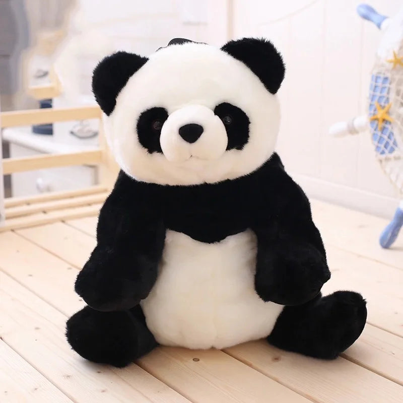 Kawaii Panda Plush Backpack Soft Adjustable Shoulder Bag