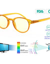 Anti Blue Light Blocking Reading Glasses Women Men Round Vintage Computer Readers Presbyopia Glasses Magnification +1.0 to +4.0