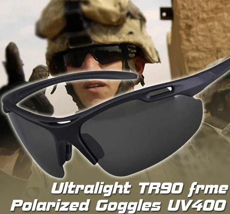 Polarized Sports Sunglasses for Men Ultralight Military TR90 Frame
