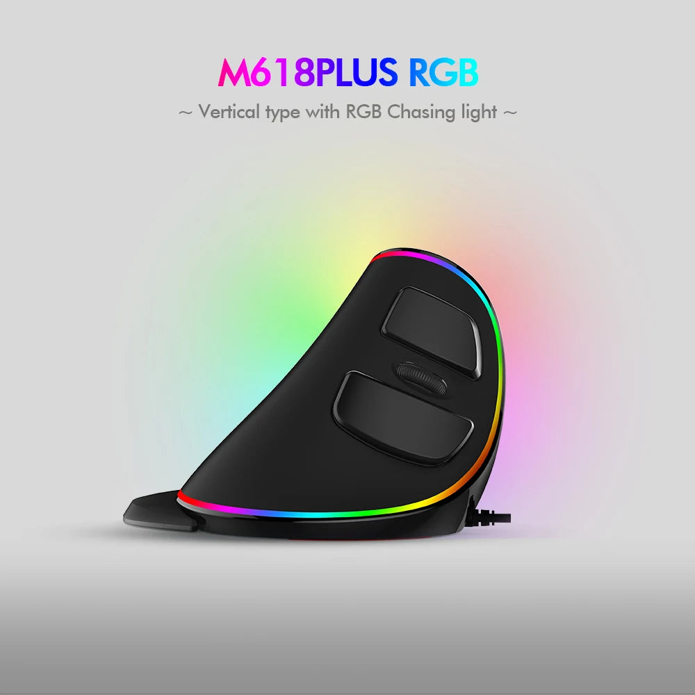 M618 Plus Vertical Ergonomic Mouse – 4000 DPI 6 Buttons