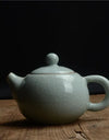 Longan celadon, small teapot, ice crack glaze, ceramic