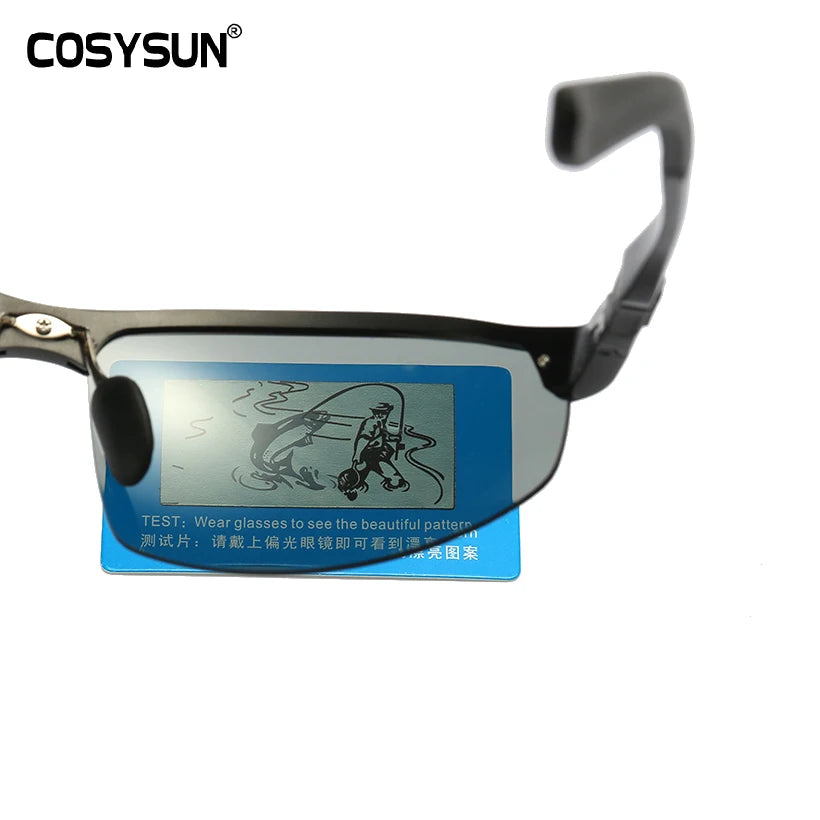 Driving Glasses Photochromic Polarized Sunglasses Men Aluminum Sport Goggle