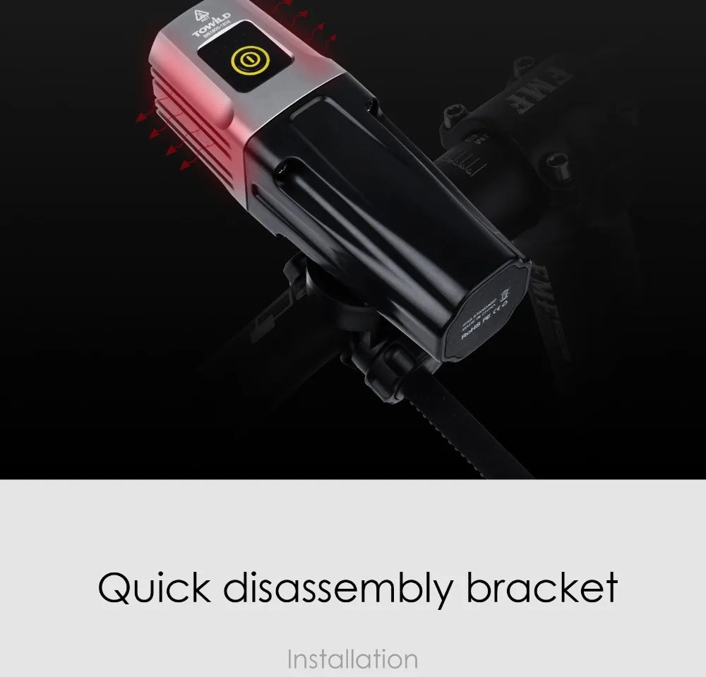 BR1600 Lumens Professional Bicycle Light Side Warning IPX6 Waterproof USB Rechargeable Bike Light Flashlight Accessories