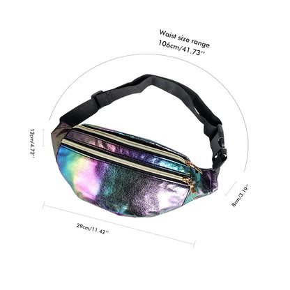 Waist Bag Fanny Pack Laser Shoulder Belt Bag Holographic Designer Cute Waist Packs Party Travel Phone Pouch Bags