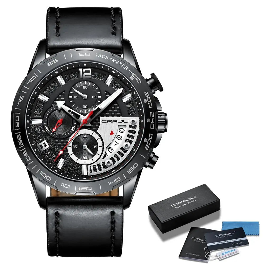 Mens Watches Fashion Stainless Steel Business Watch Luxury Luminous Waterproof Chronograph Quartz Watch Relogio Masculino