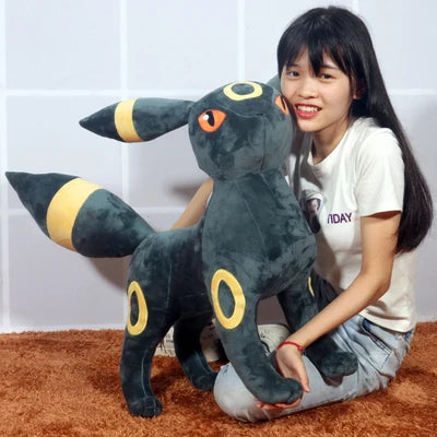 New Japan Cartoon pokemon Characters Large Umbreon 60cm Plush toy High Quality Stuffed Animals doll Children's Birthday Gifts