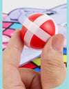 Children Sticky Ball Dart Target Board Cartoon Throw Ball Target Sticky Ball Board Interactive Educational Toy Christmas Gift