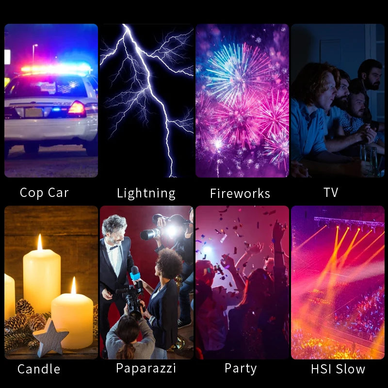 RGB LED Video Light 2500K–9000K Dimmable Photography Light Rechargeable Camera Fill Lamp