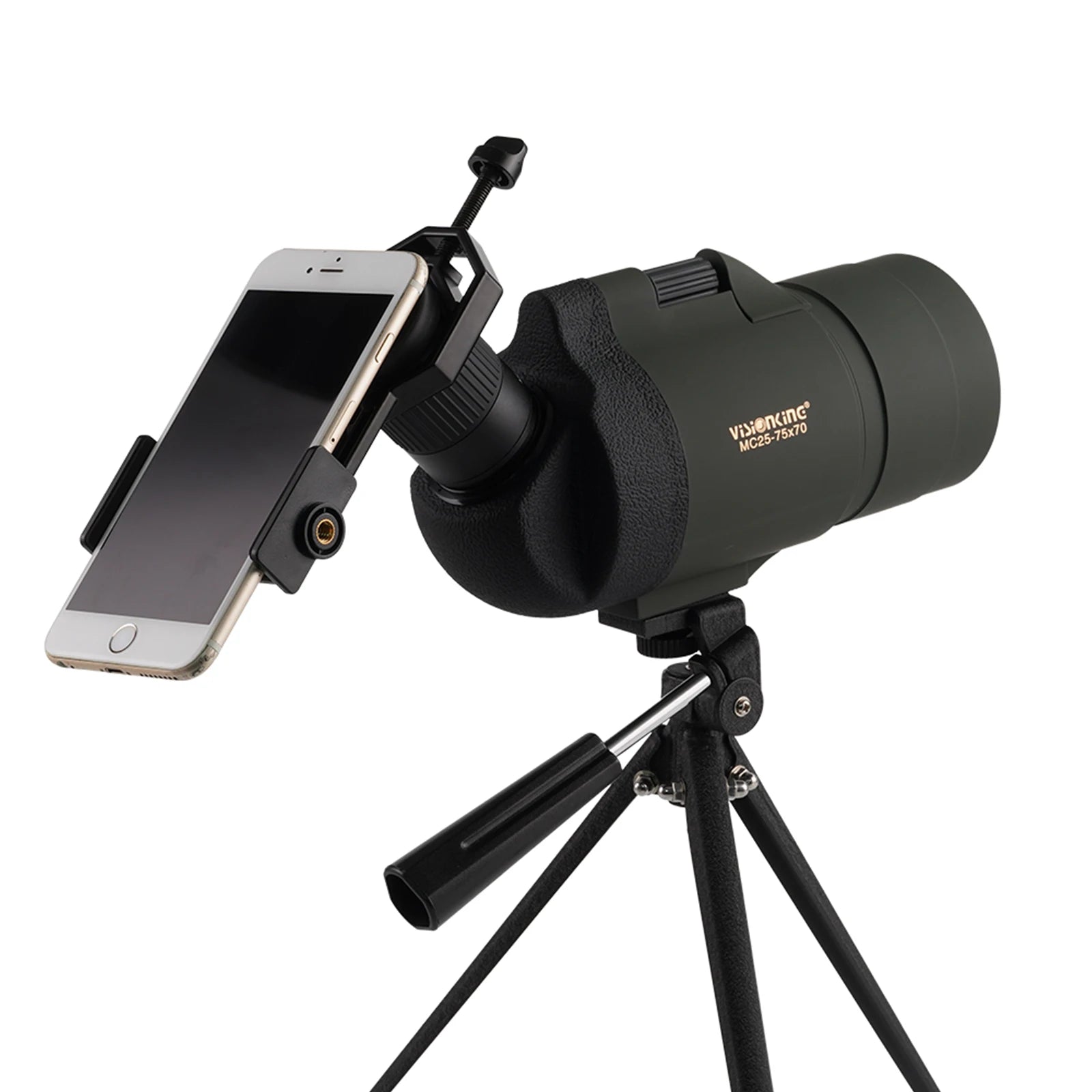 25-75x70 Spotting Scope Powerful FMC BAK4 Zoom Portable Monocular Telescope Birdwatching Moonwatching With Tripod