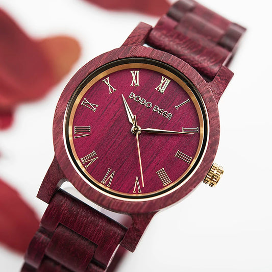 Watches for Women Luxury Casual Quartz Wristwatch Ladies Female Waterproof Party Mother's Day Gift Green sandalwood