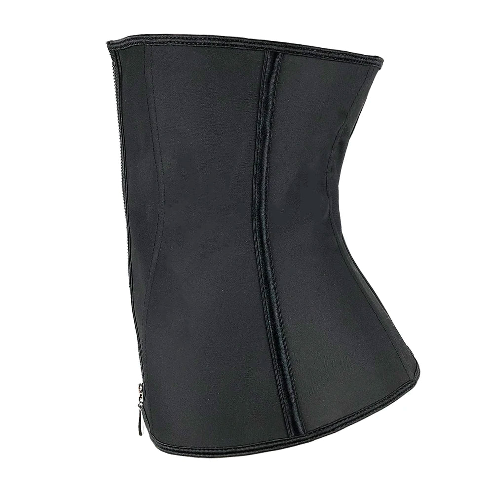 Latex Rubber Waist Trainer Body Shaper Women Hook Zipper Bustiers Waist Cincher Tops Slimming Shapewear Girdle Slim Belt