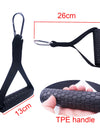 Back Strength Rowing Training Handle Set for Cable Machine Rotating LAT Pulldown Straight Bar TPE Grip Muscle Workout Equipment